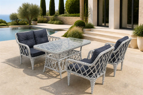 Ahlat Mini 4 Kişilik Rattan Balkon & Teras Takımı