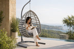 Fındık Tekli Rattan Bahçe & Balkon Salıncağı