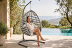 Fındık Tekli Rattan Bahçe & Balkon Salıncağı