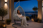 Fındık Tekli Rattan Bahçe & Balkon Salıncağı