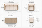 Kapadokya Maxi 6 Kişilik Minderli Rattan Bahçe & Teras Takımı